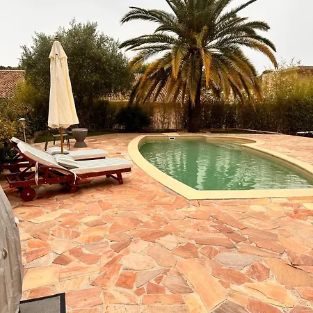דירה Dans Calme Proche De La Mer Avec Piscine Privee *